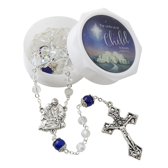 A Child is Born Collection - Rosary with Two-Piece Case